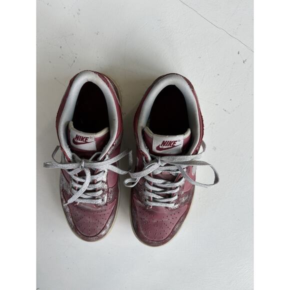 2007 Nike Dunk Low GS Team Red Metallic Silver Size 6y - Picture 5 of 9